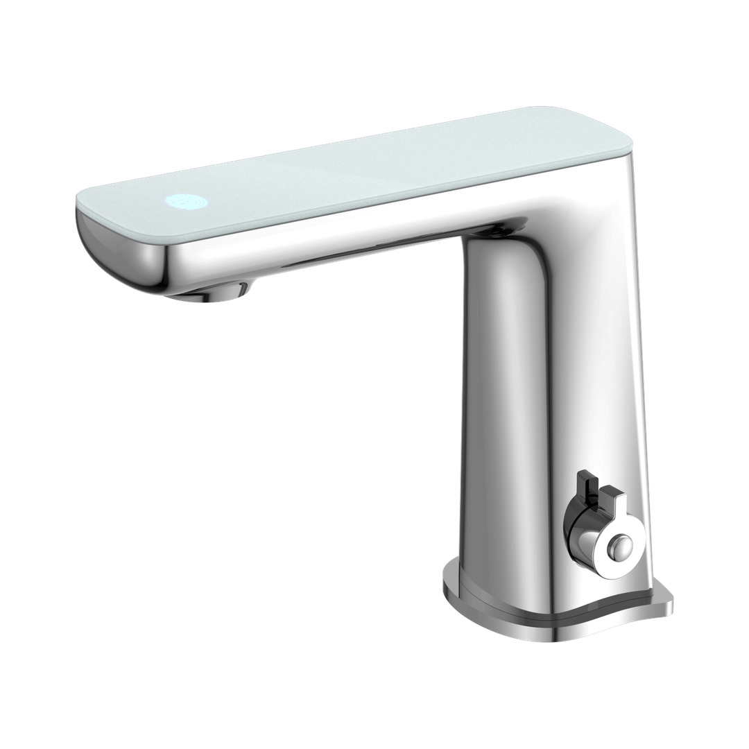 Claudia Sensor Nero Mixer With - White Top Display - Chrome
