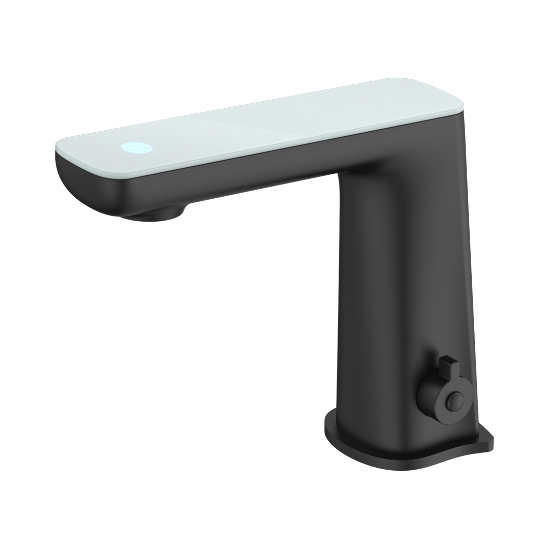 Nero Claudia Sensor Mixer With White Top Display - Matte Black