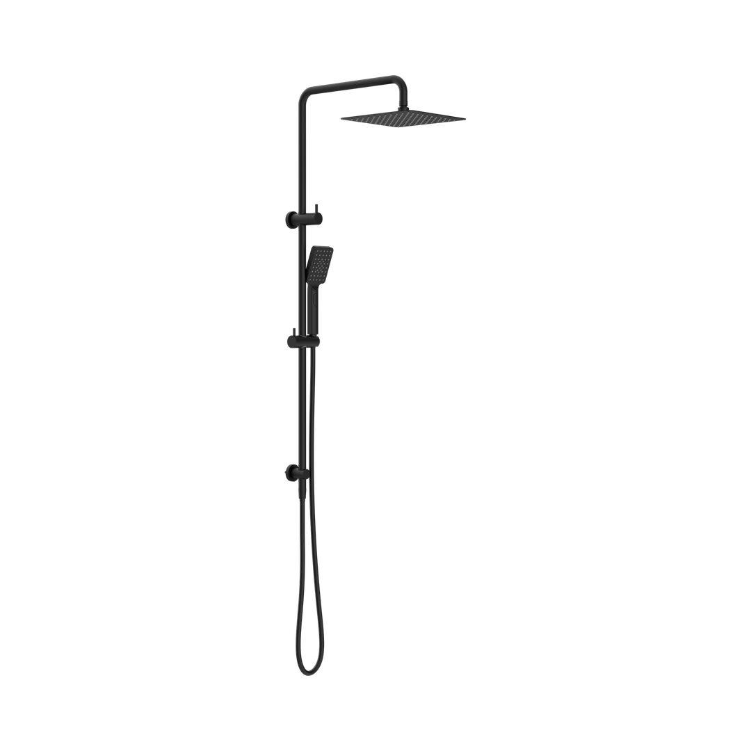 Nero Square Project Twin Shower - Matte Black