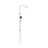 Round Project Twin Nero Shower 4 Star Rating - Brushed Nickel