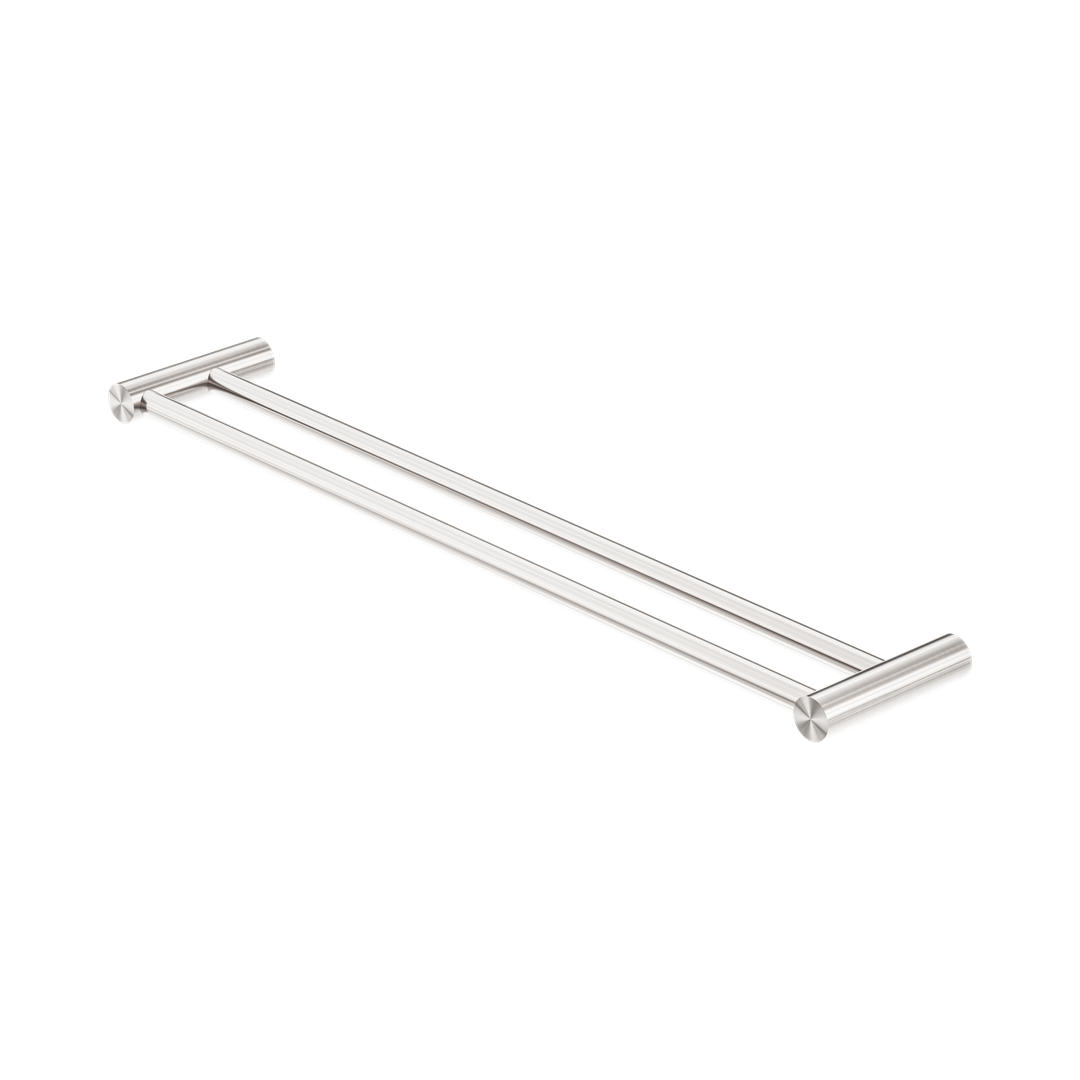 Nero New Mecca Double Towel Rail 600Mm - Brushed Nickel