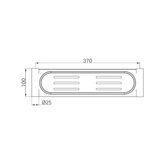 Mecca Metal Nero Shower Shelf - Brushed Nickel