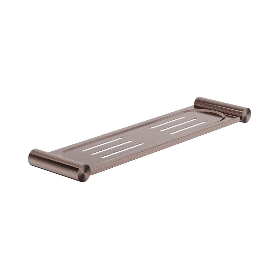 Nero New Mecca Metal Shower Shelf - Brushed Bronze