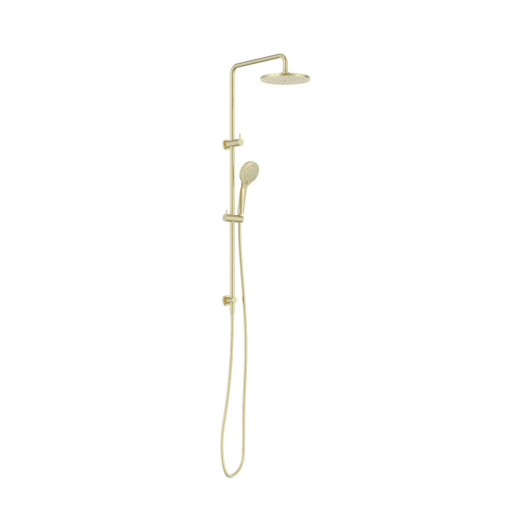 Nero Round Twin Shower With Air Shower I - Brushed Gold