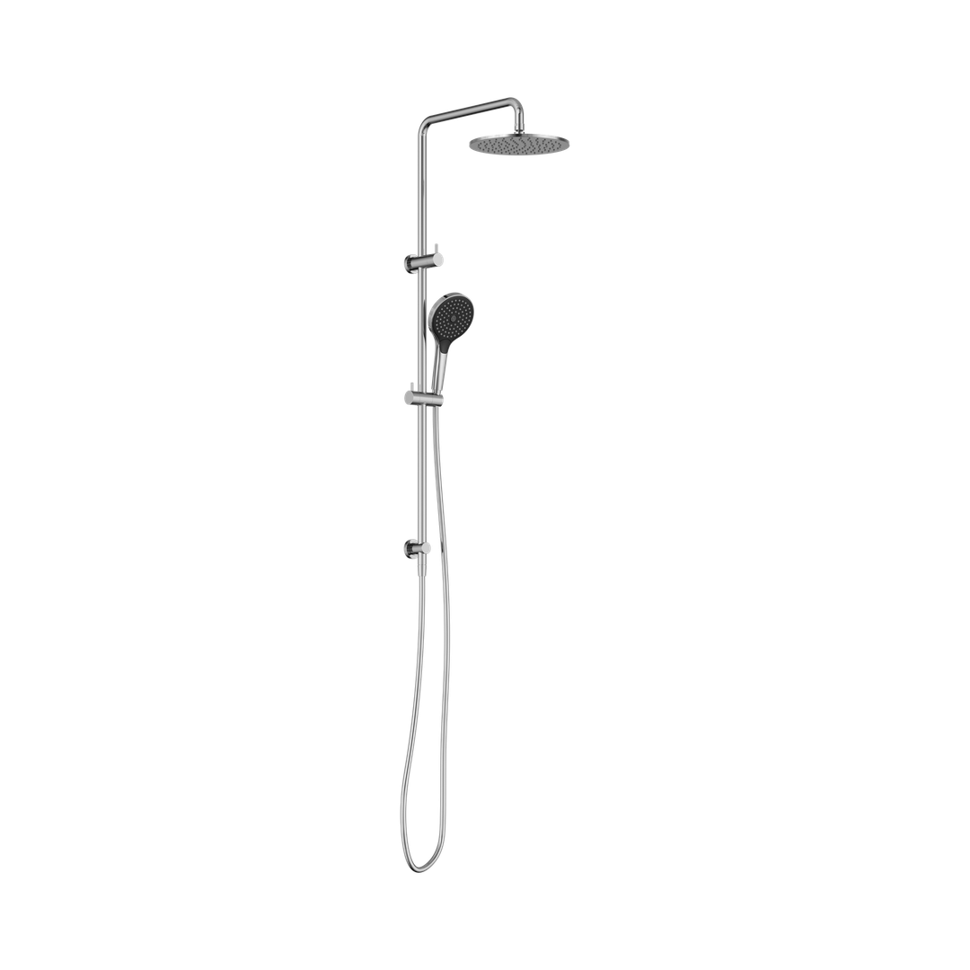 Nero Round Twin Shower With Air Shower II - Chrome