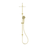Nero Round Twin Shower - Brushed Gold