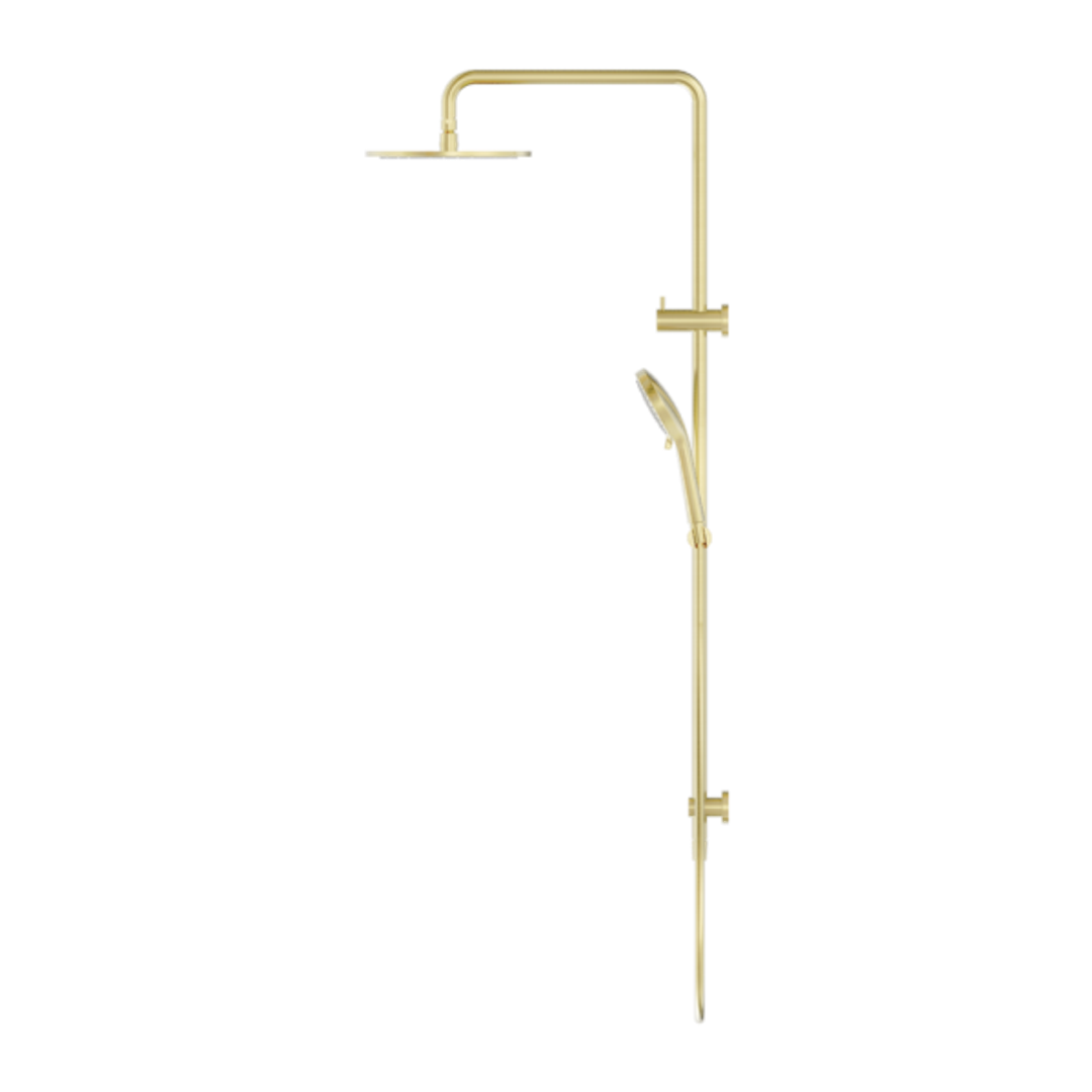 Nero Round Twin Shower - Brushed Gold