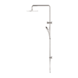 Nero Round Twin Shower - Brushed Nickel