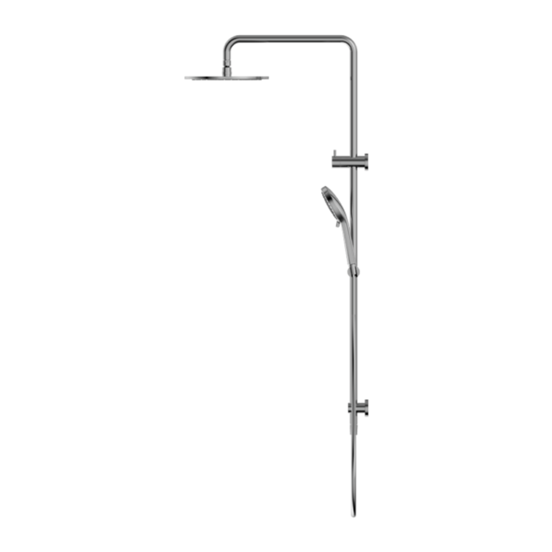 Nero Round Twin Shower - Chrome