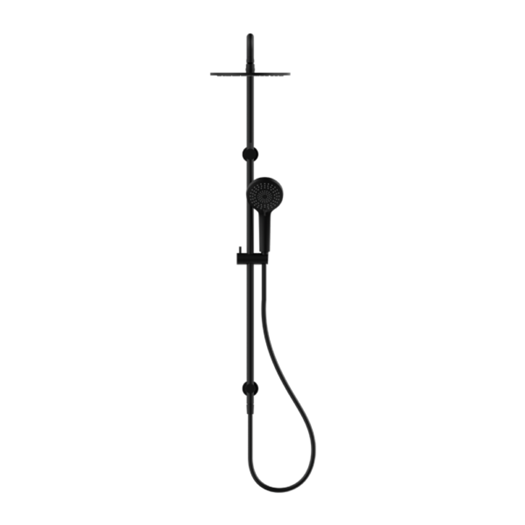 Nero Round Twin Shower - Matte Black