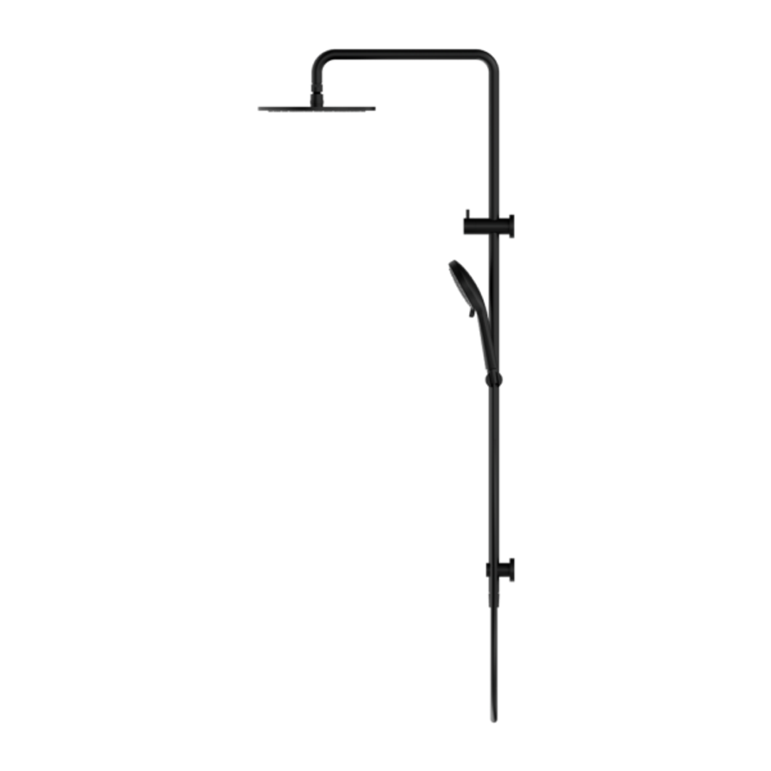 Nero Round Twin Shower - Matte Black