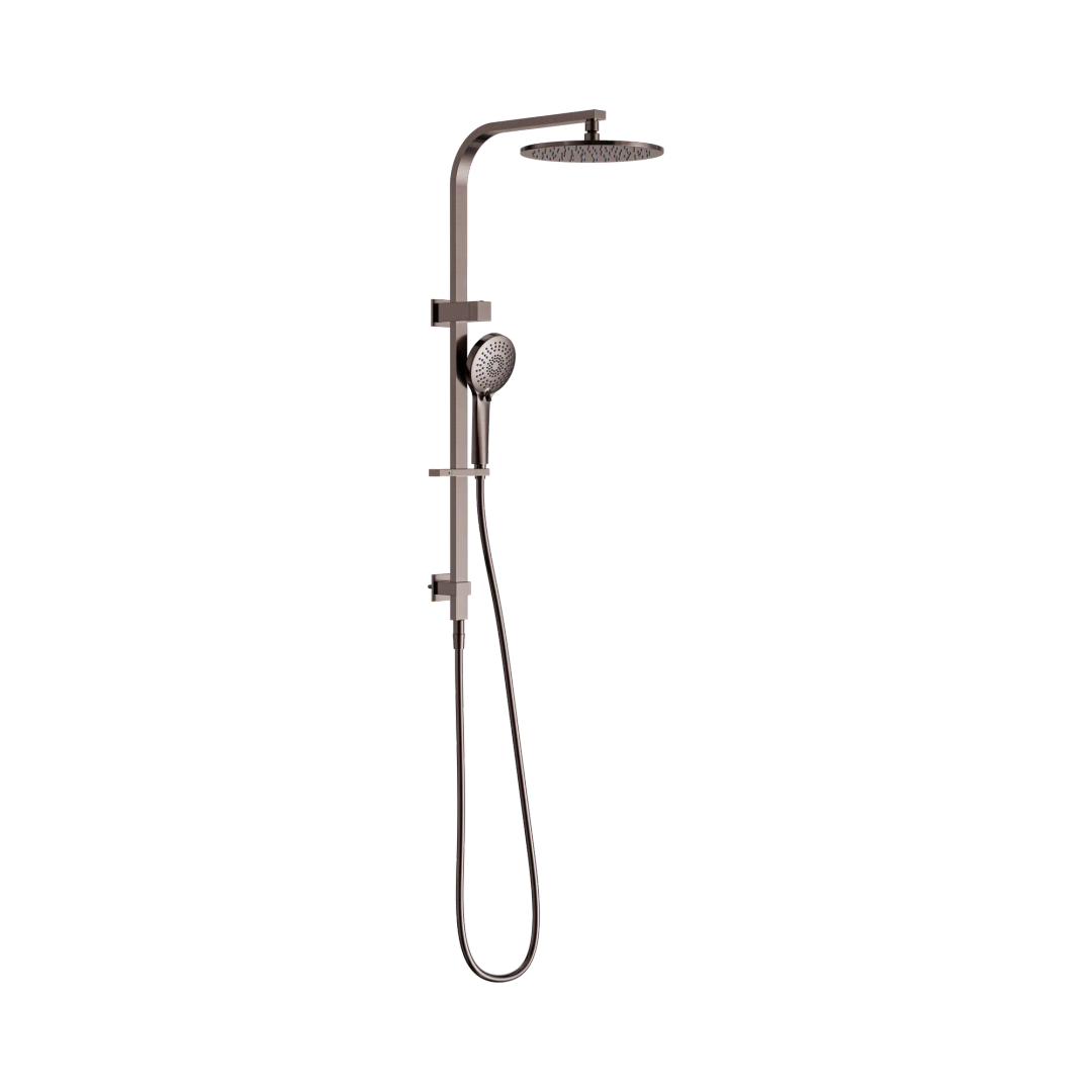 Bianca Twin Nero Shower - Brushed Bronze