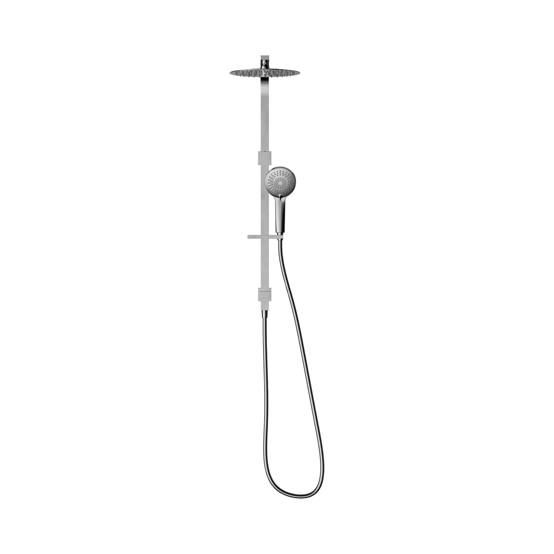 Bianca Twin Nero Shower - Chrome