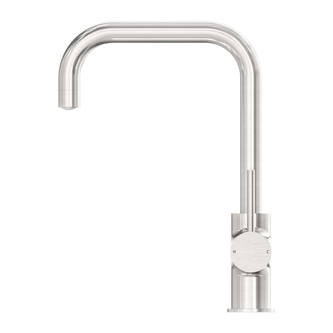 Dolce Kitchen Nero Mixer Square Shape Shower - Brushed Nickel