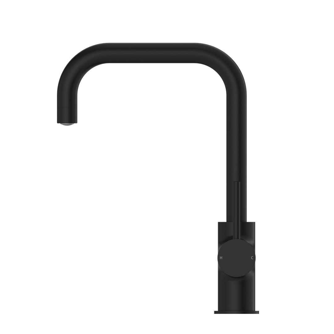 Dolce Kitchen Nero Mixer Square Shape Shower - Matt Black