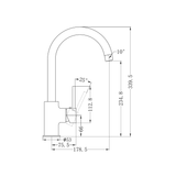 Dolce Kitchen Nero Mixer Shower - Brushed Nickel