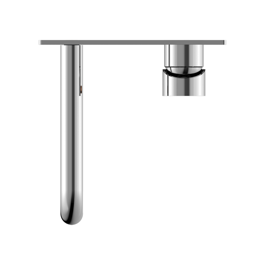 Dolce Wall Basin Nero Mixer (Stylish Spout) Shower - Chrome