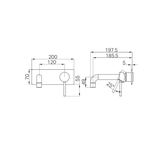Nero Dolce Wall Basin/Bath Mixer Trim Kits Only - Gunmetal
