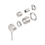 Nero Dolce Shower Mixer With Diverter Separate Back Plate Trim Kits Only - Brushed Nickel