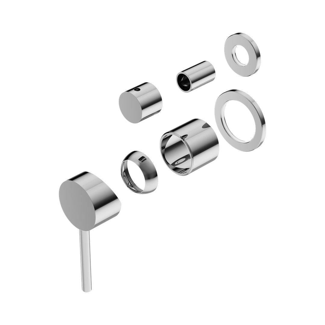 Nero Dolce Shower Mixer With Diverter Separate Back Plate Trim Kits Only - Chrome