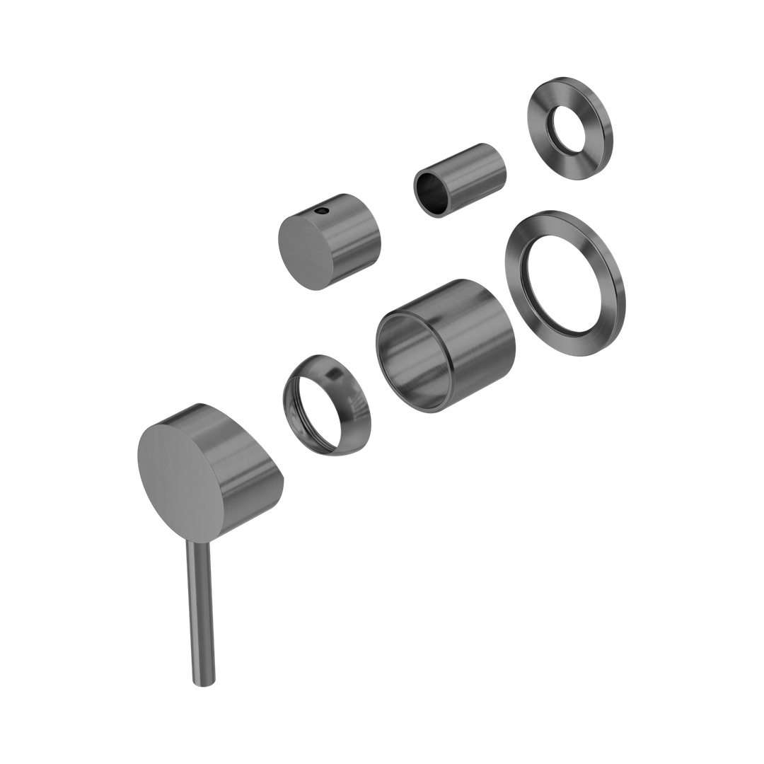 Nero Dolce Shower Mixer With Diverter Separate Back Plate Trim Kits Only - Gunmetal