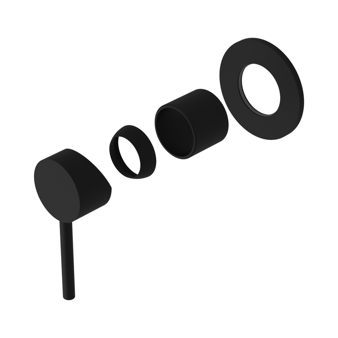 Nero Dolce Shower Mixer Trim Kits Only - Matte Black