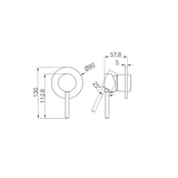Nero Dolce Shower Mixer Trim Kits Only - Matte Black