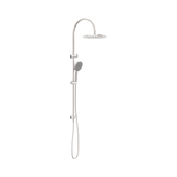 Nero Opal Twin Shower With Air Shower II - Brushed Nickel