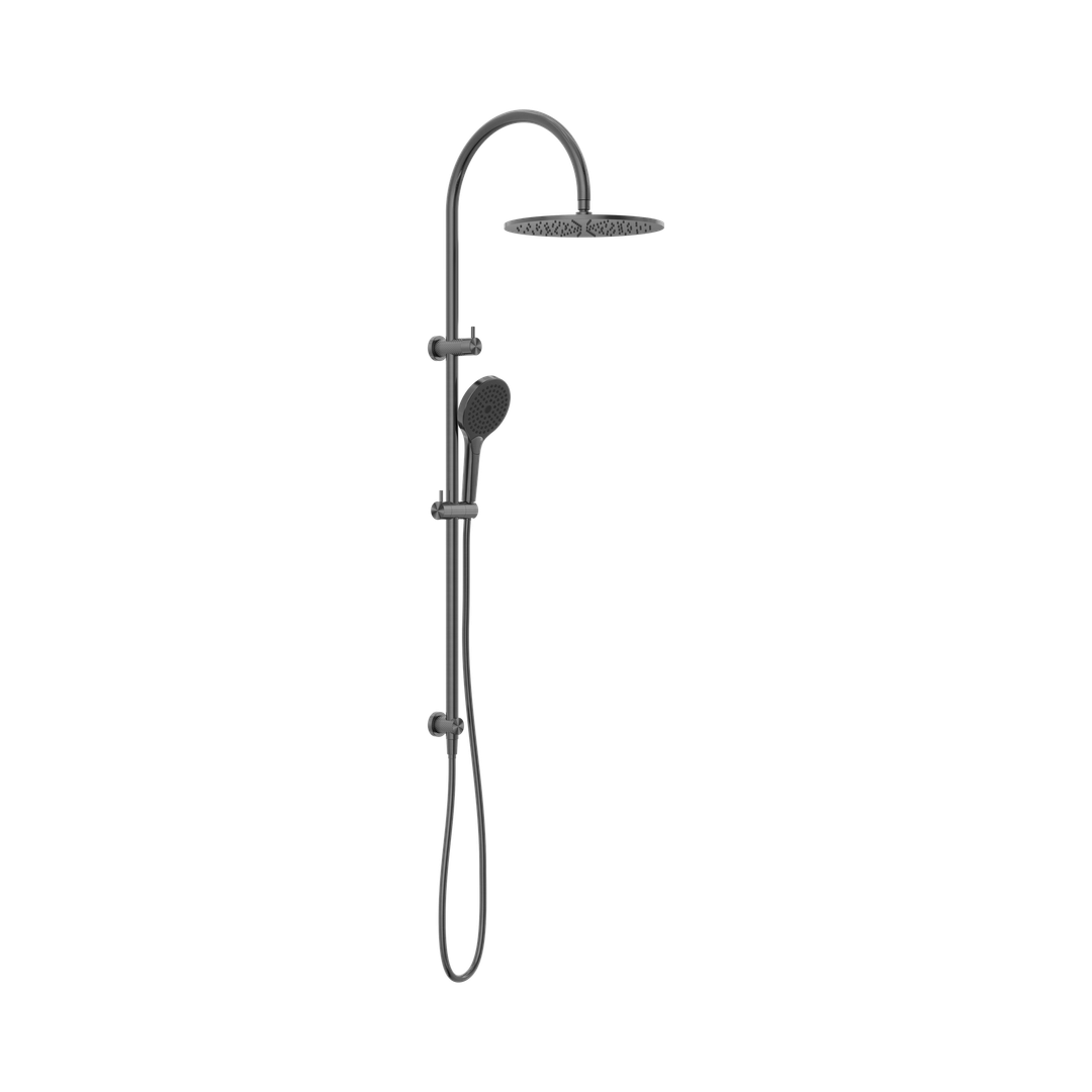 Nero Opal Twin Shower With Air Shower II - Graphite