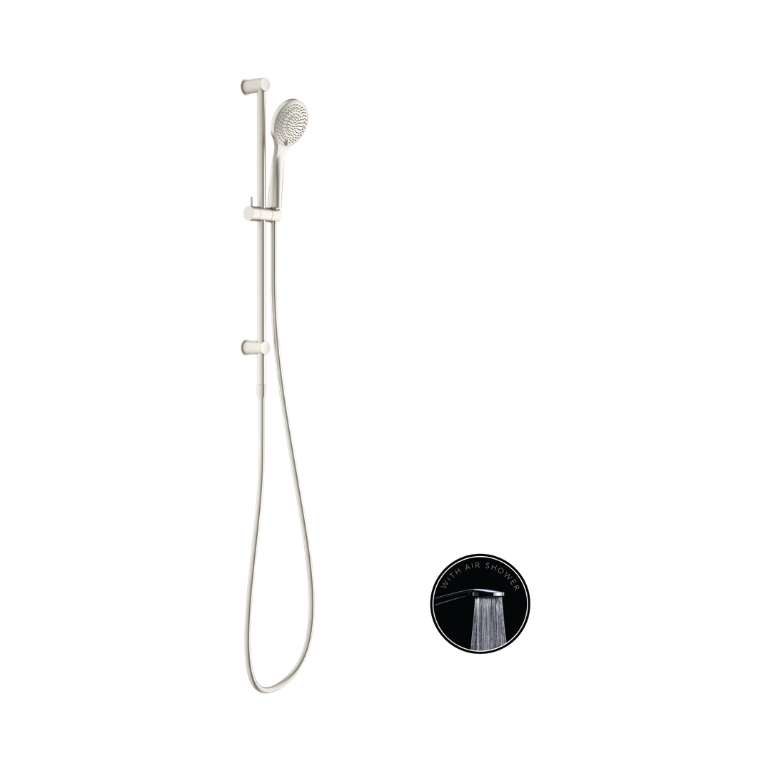 Nero Opal Shower Rail With Air Nero Shower - Brushed Nickel