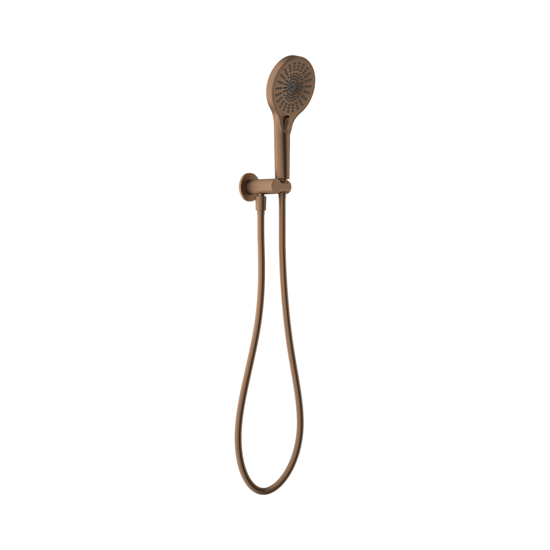 Nero Opal Shower On Bracket - Brushed Bronze