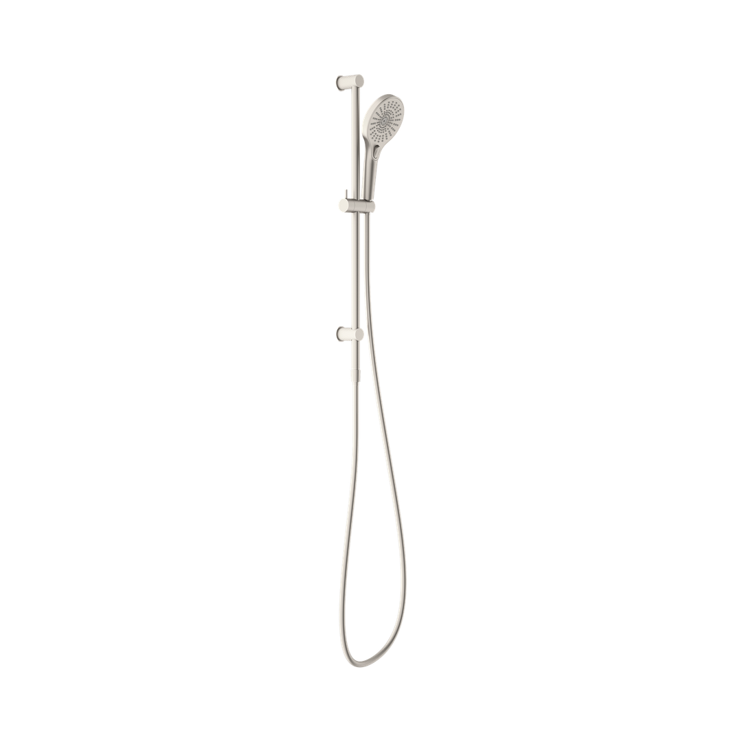 Nero Opal Shower Rail - Brushed Nickel