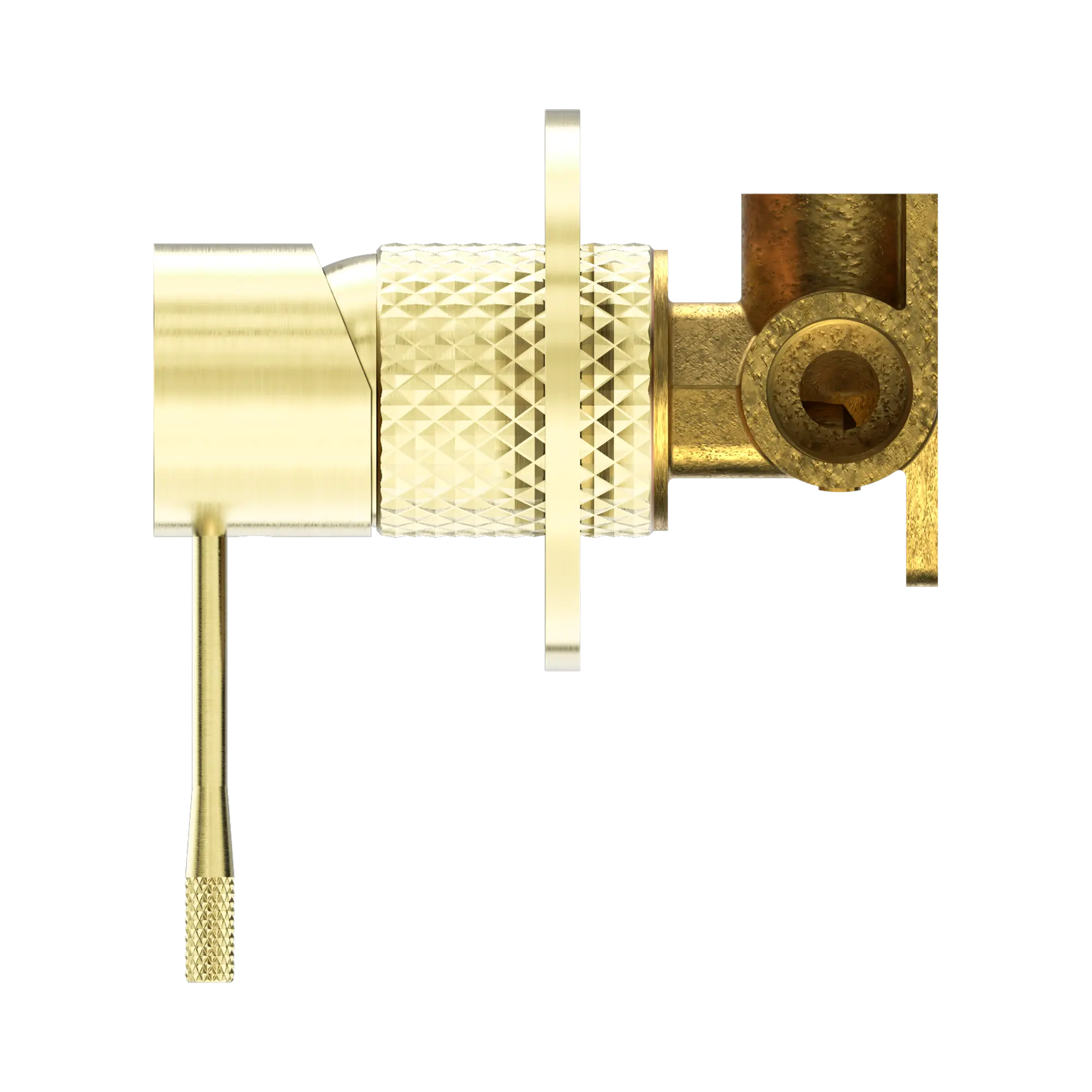 Nero Opal Shower Mixer 80mm Plate - Brushed Gold