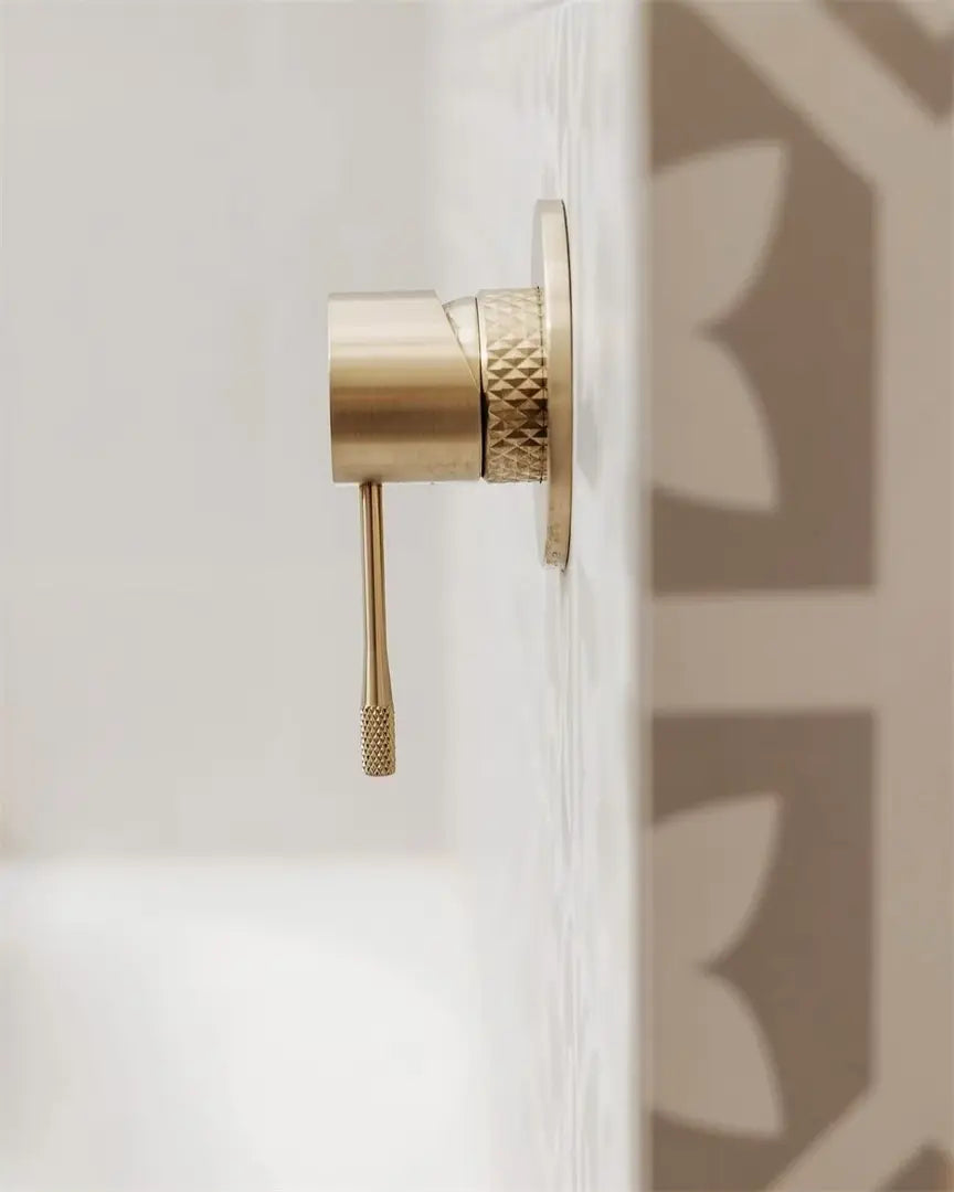 Nero Opal Shower Mixer 80mm Plate - Brushed Gold
