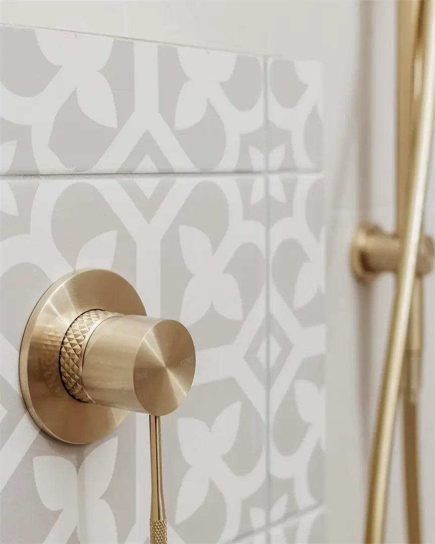 Nero Opal Shower Mixer 80mm Plate - Brushed Gold
