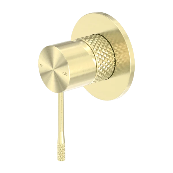 Nero Opal Shower Mixer 80mm Plate - Brushed Gold