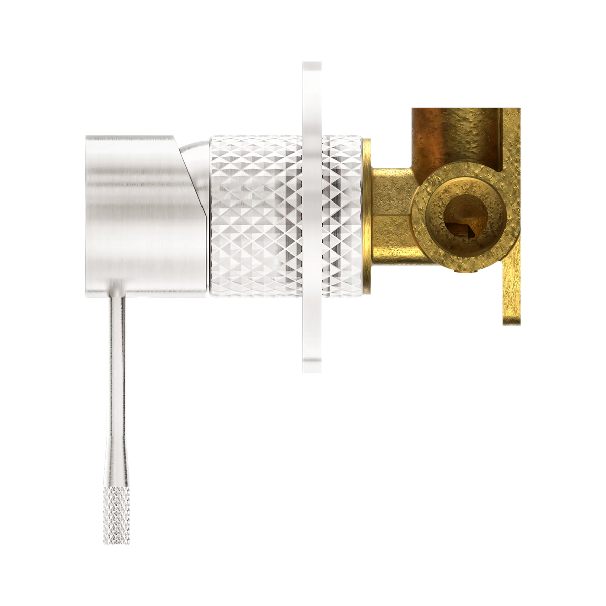 Nero Opal Shower Mixer 80mm Plate - Brushed Nickel