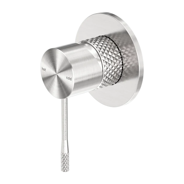Nero Opal Shower Mixer 80mm Plate - Brushed Nickel