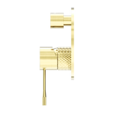 Nero Opal Shower Mixer With Divertor - Brushed Gold