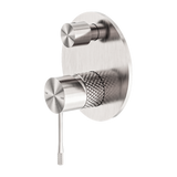 Nero Opal Shower Mixer With Divertor - Brushed Nickel