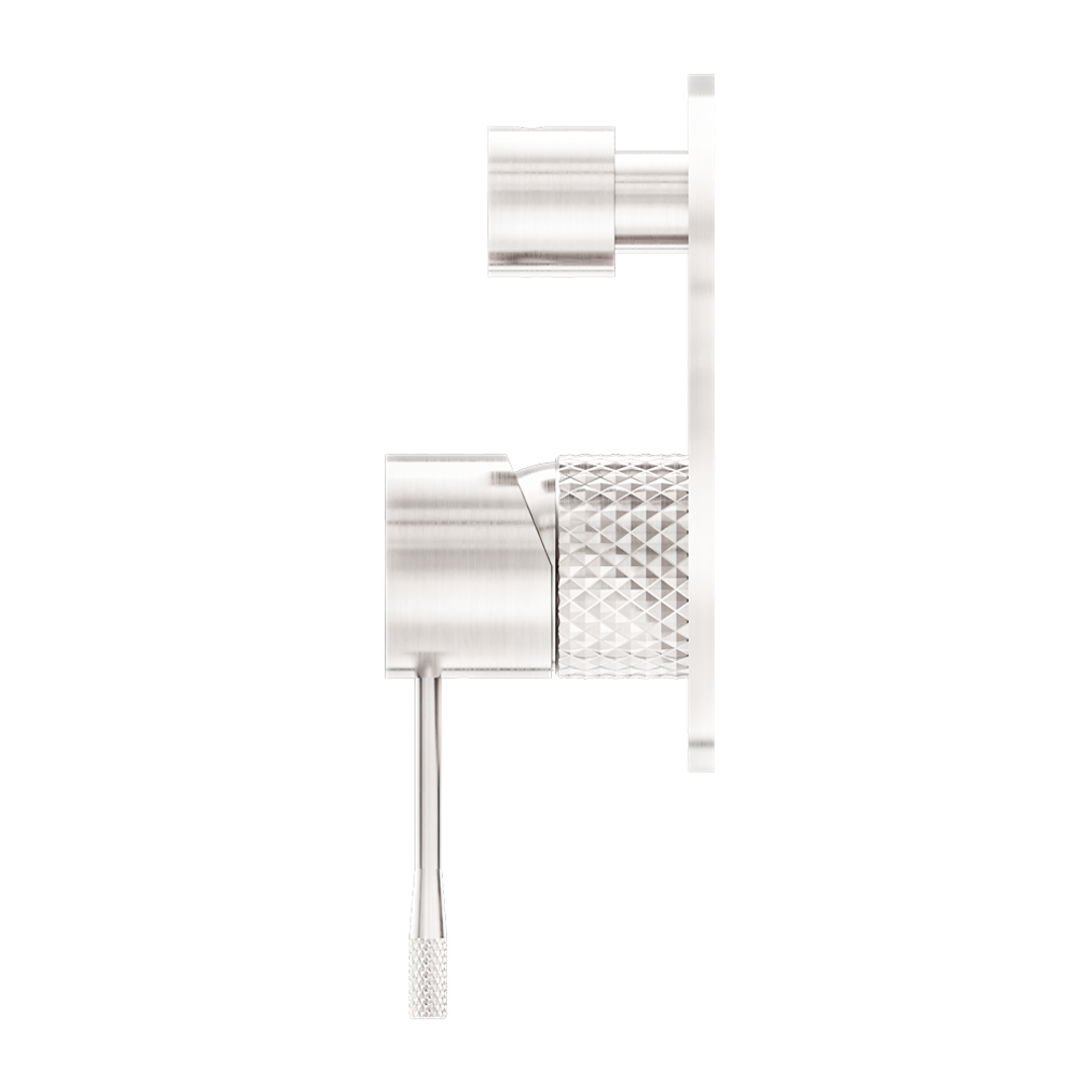 Nero Opal Shower Mixer With Divertor - Brushed Nickel