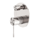 Nero Opal Shower Mixer With Divertor - Brushed Nickel