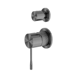 Nero Opal Shower Mixer With Diverter Separate Plate - Graphite