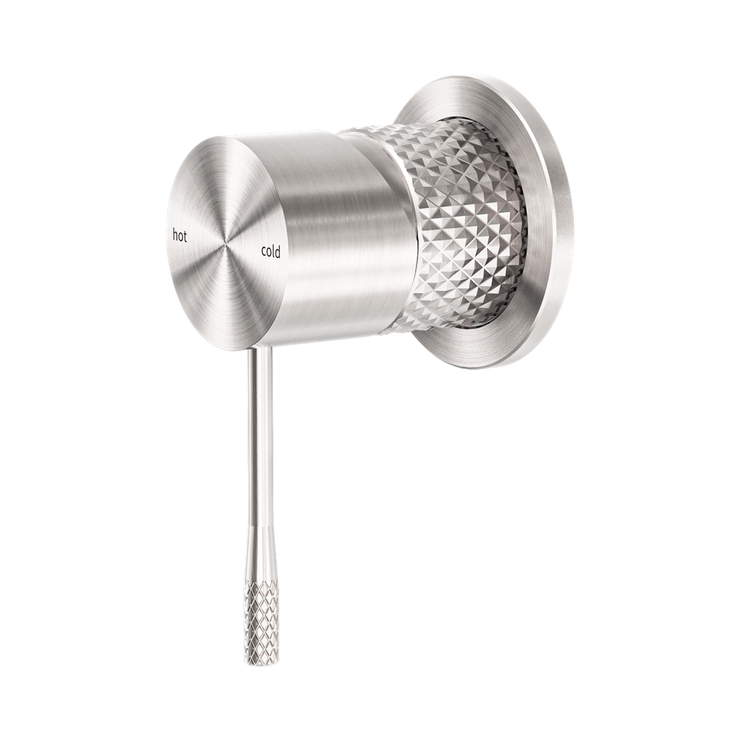 Nero Opal Shower Mixer 60Mm Plate - Brushed Nickel