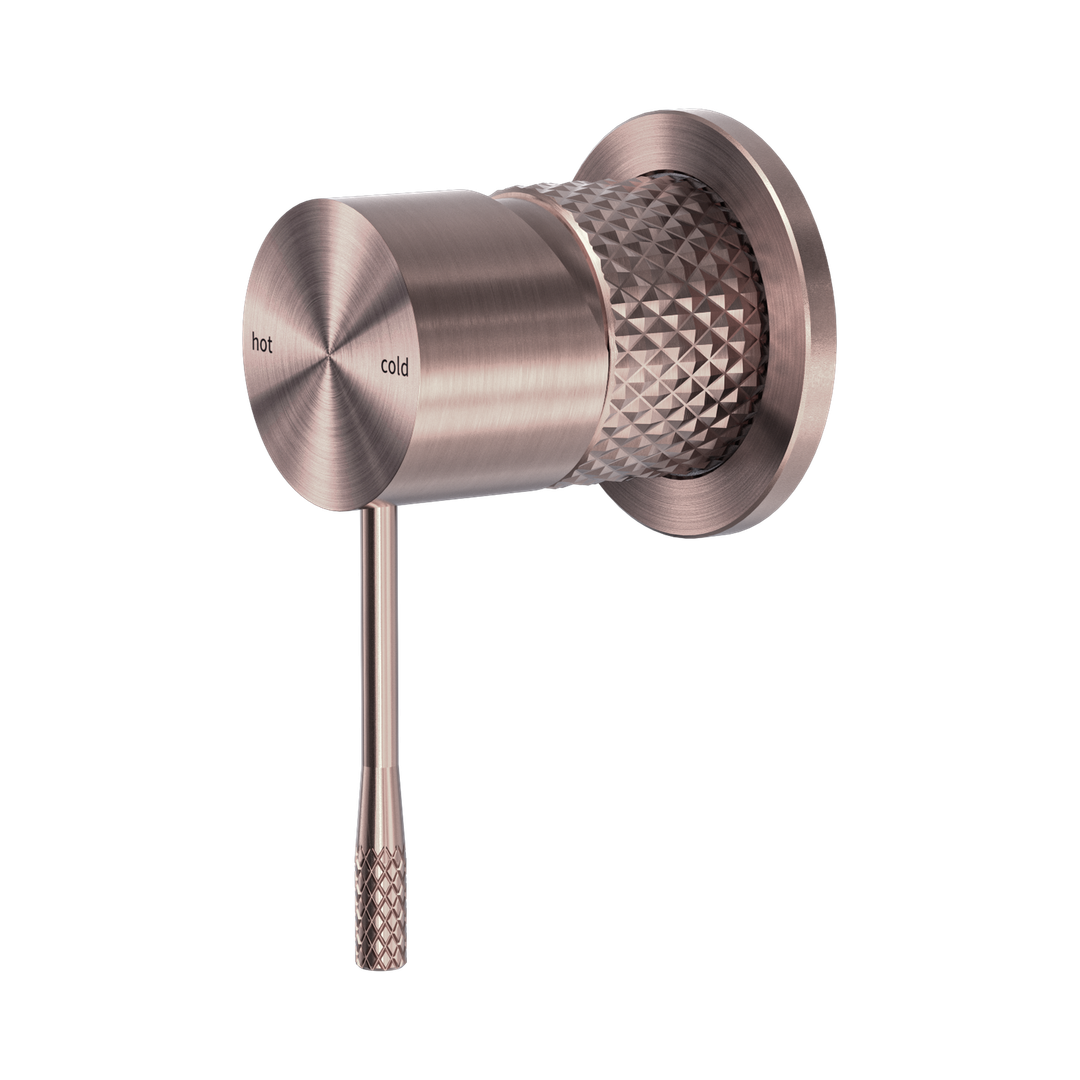 Nero Opal Shower Mixer 60Mm Plate - Brushed Bronze