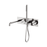 Nero Opal Progressive Shower System With Spout 250Mm - Brushed Nickel