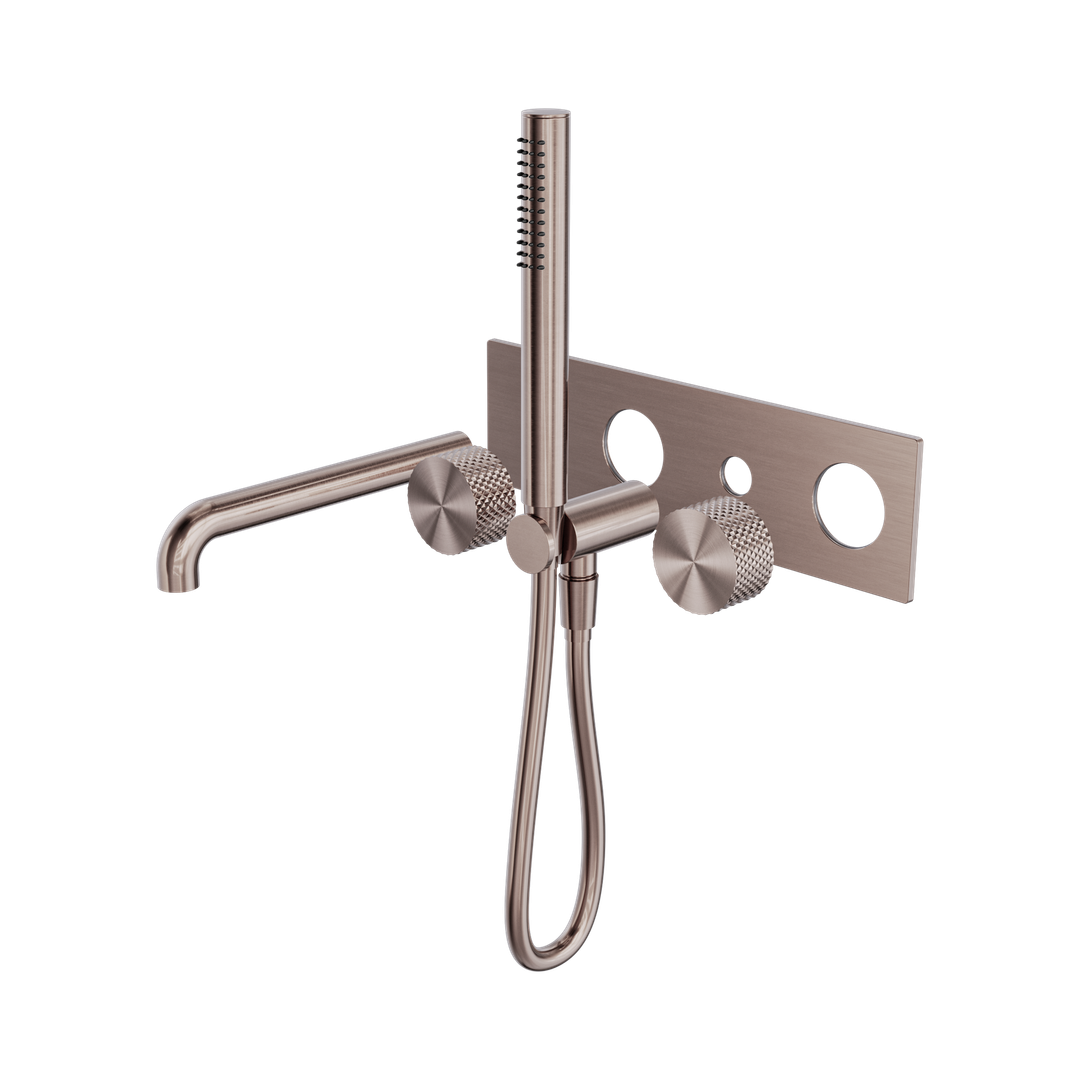 Nero Opal Progressive Shower System With Spout 250Mm Trim Kits Only - Brushed Bronze