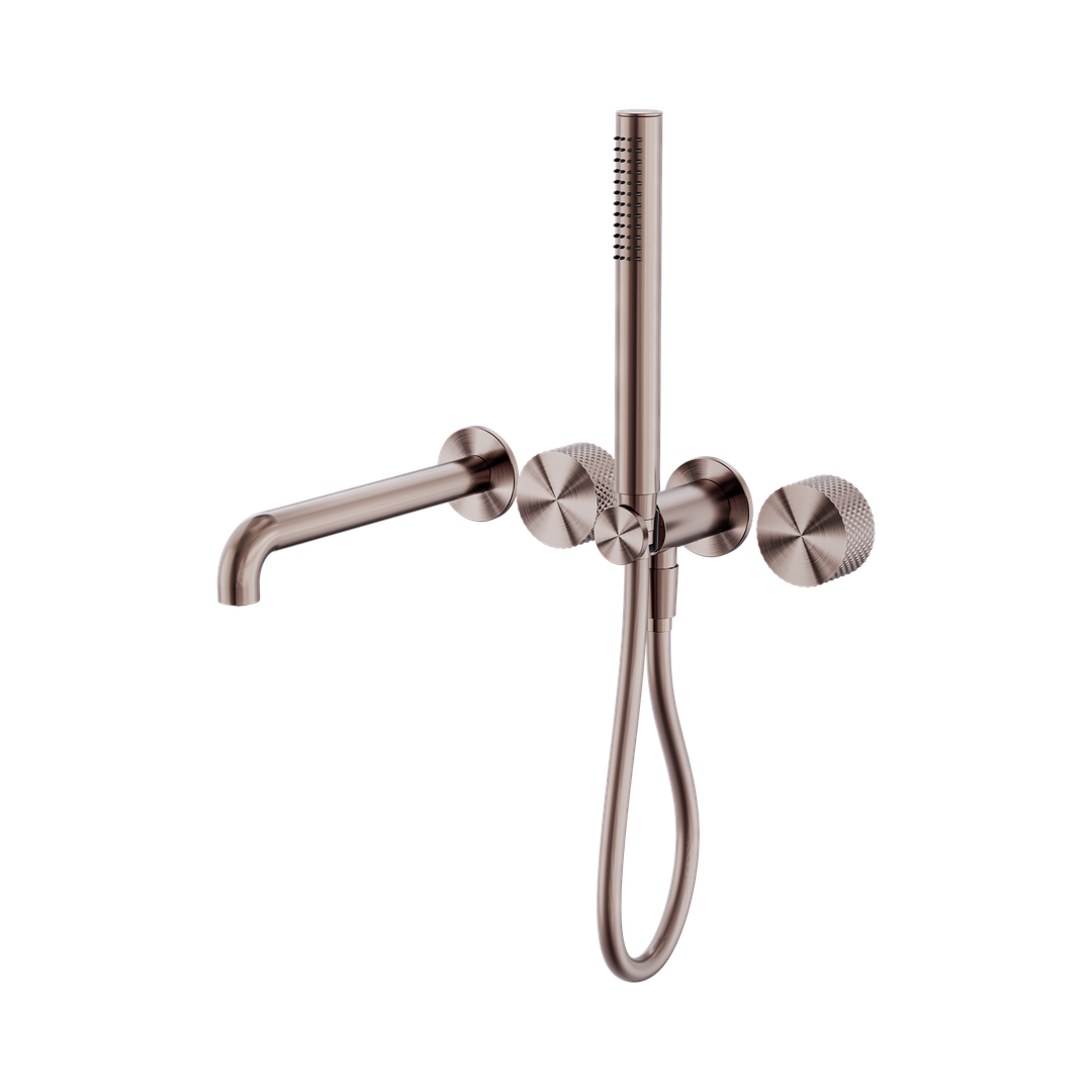 Nero Opal Progressive Shower System Separate Plate With Spout 230Mm - Brushed Bronze