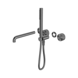 Nero Opal Progressive Shower System Separate Plate & Spout 230Mm Trim Kits Only - Graphite