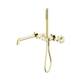 Nero Opal Progressive Shower System Separate Plate With Spout 250Mm - Brushed Gold